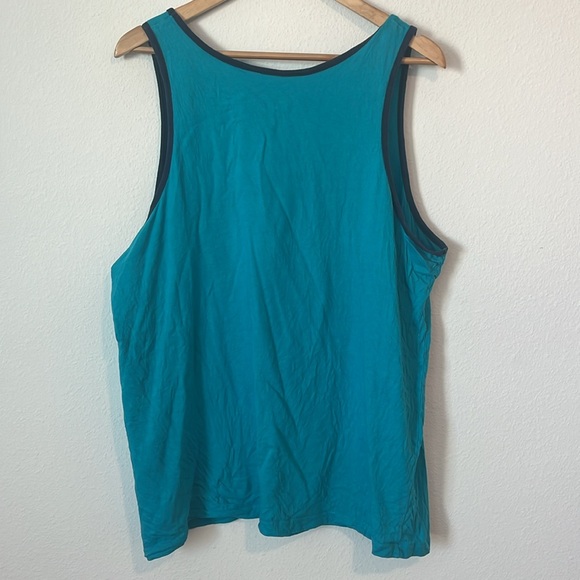 Disney Teal Mickey Mouse Embroidered Logo Tank Top - Picture 4 of 4